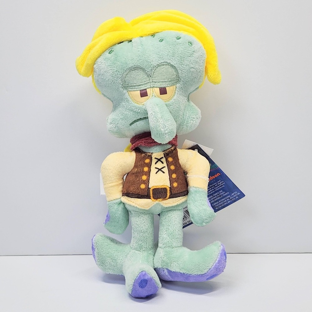 Funrise SpongeBob SquarePants Squidward Glow Pals Plush Small Green NEW